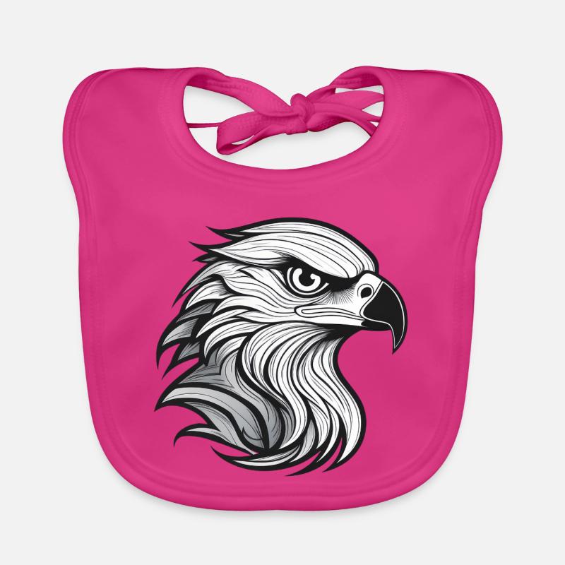 Pose de la tête d’aigle expressionniste Bavoir bio Bébé