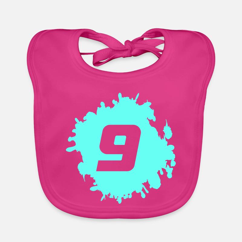 Neuf graphiques Cyan Splash Bavoir bio Bébé