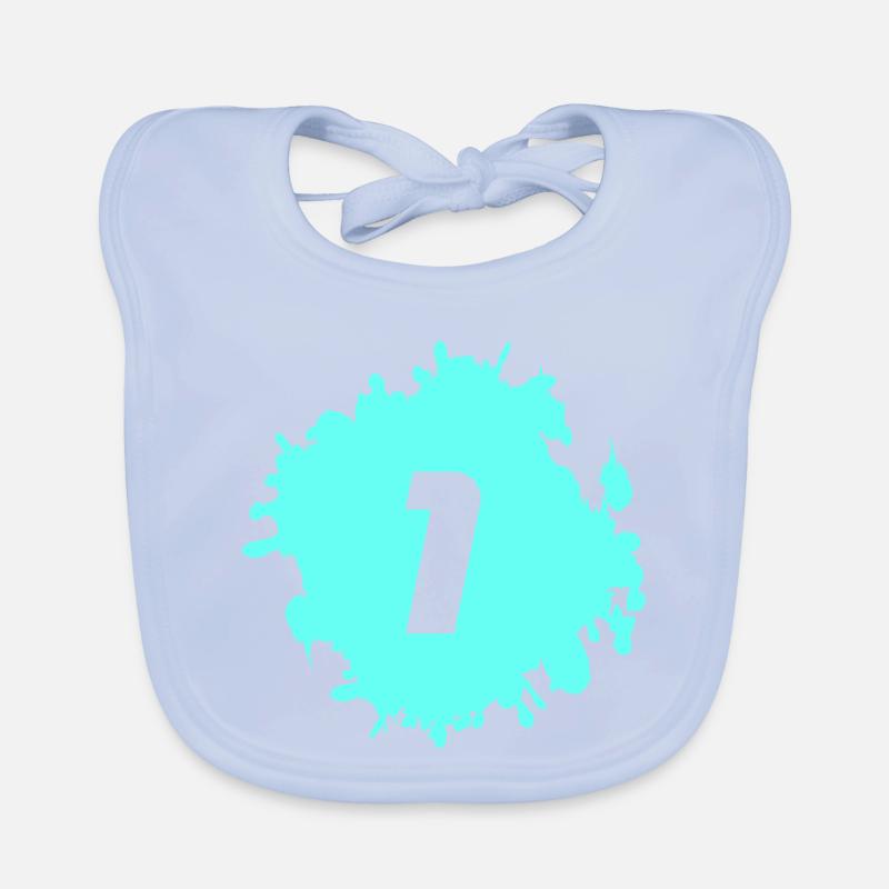 Blob à 1 chiffre Bavoir bio Bébé