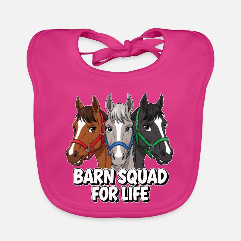 Amis chevaux de l’escouade de l’écurie Bavoir bio Bébé