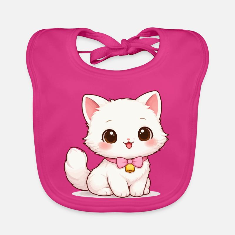 Kitten Bell Magic Organic Baby Bibs