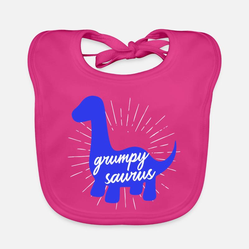 Grumpysaur : design drôle de dinosaure Brachiosaurus Bavoir bio Bébé