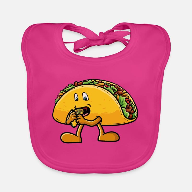 Taco eats a taco Organic Baby Bibs