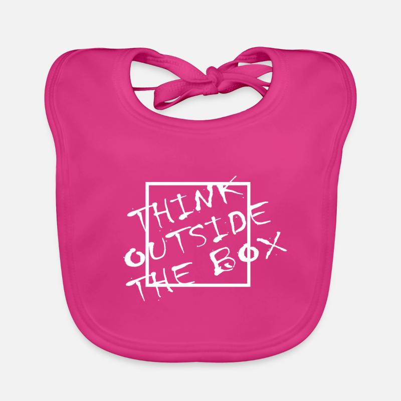 Think Outside The Box Querdenker Geek Geschenk Baby Bio-Lätzchen