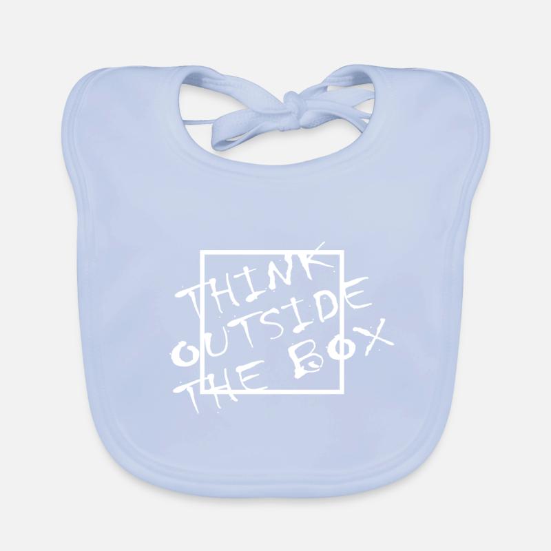 Think Outside The Box Querdenker Geek Geschenk Baby Bio-Lätzchen