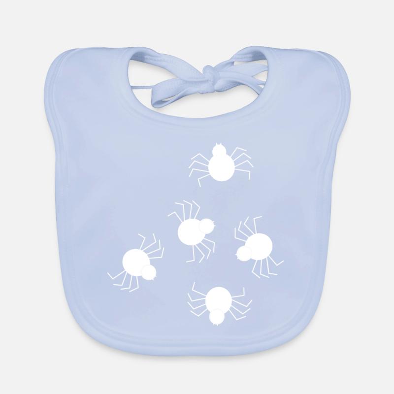 Blanc araignée Bavoir bio Bébé