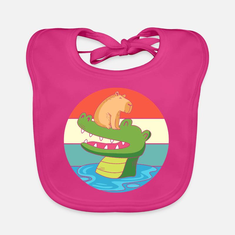 Capybara Capibara Baby Bio-Lätzchen