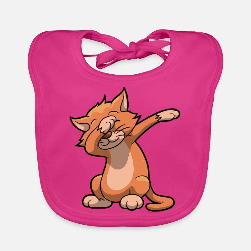 danse dab Chat drôle de cadeau d'anniversaire Bavoir bio Bébé