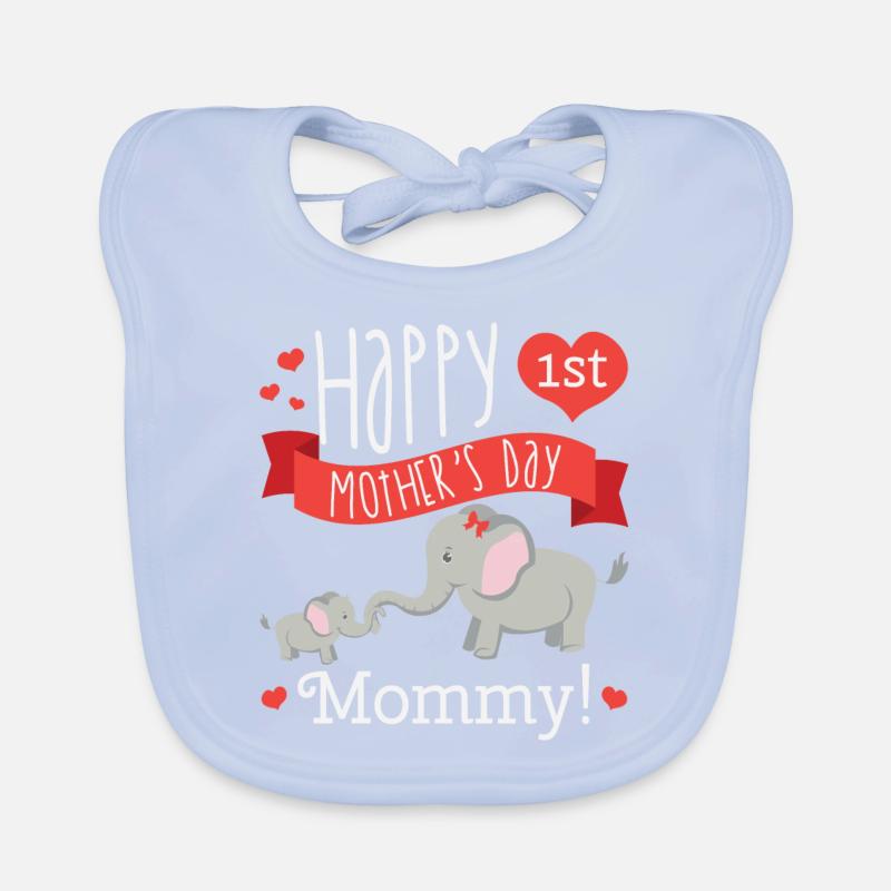 Mutter Tag Sprüche Elefant Anerkennung Geschenk Baby Bio-Lätzchen