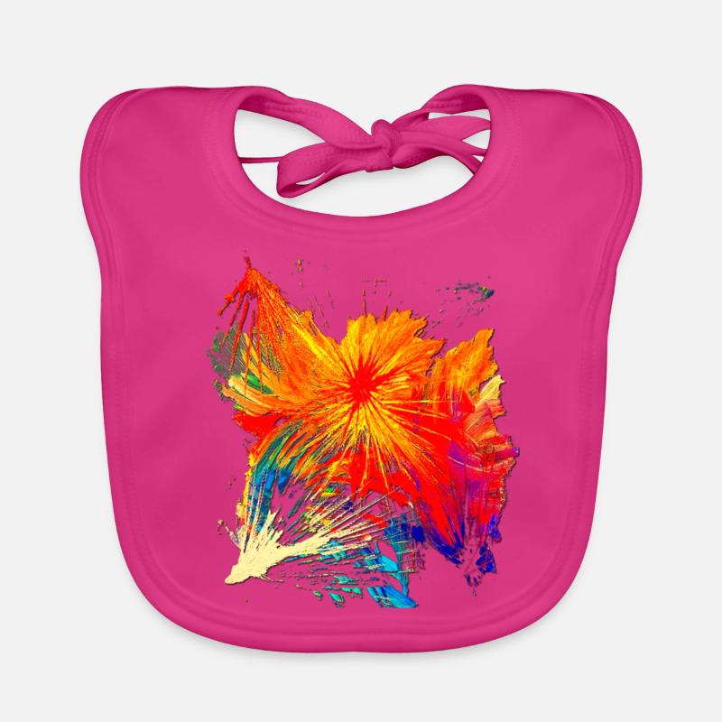 "Sylvester" Acryl Paint 41 by Marco Eckenbrecht Organic Baby Bibs