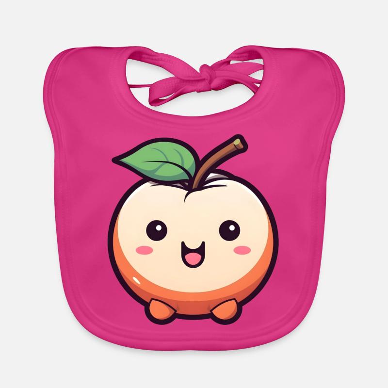 Kawaii Apple Version 2 Bavoir bio Bébé