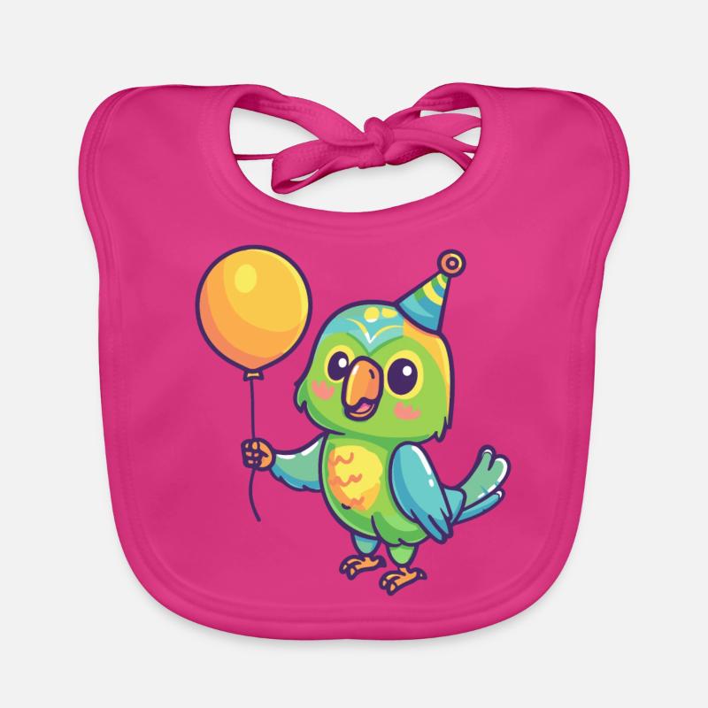Perroquet anniversaire bébé Bavoir bio Bébé