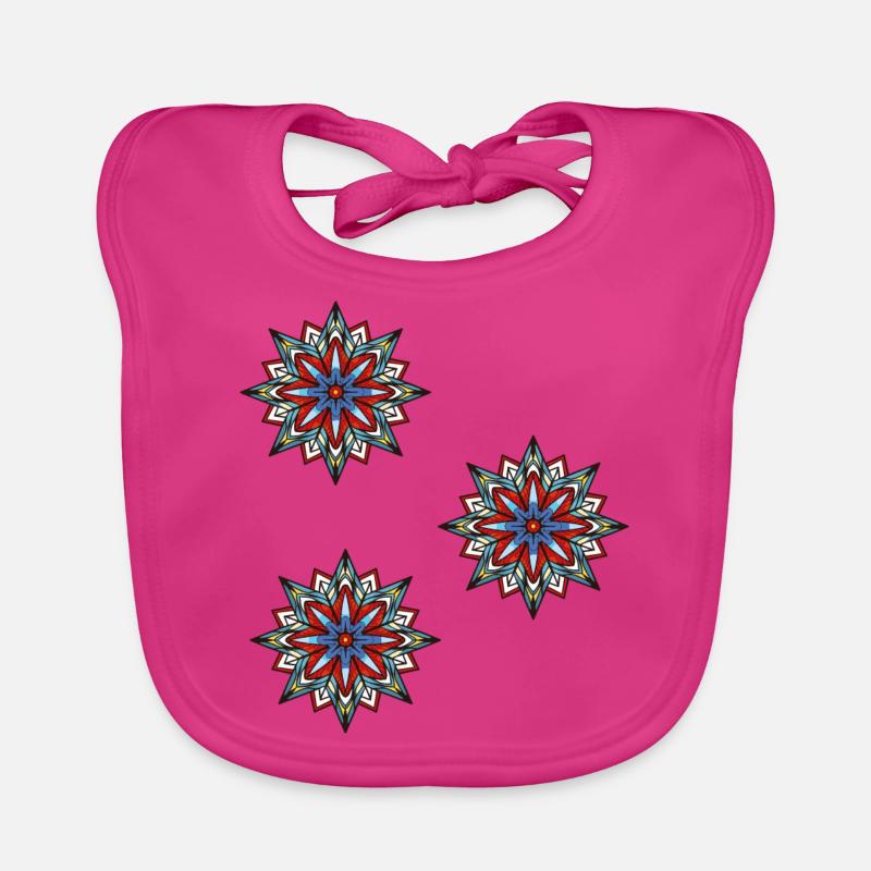 Snowflake Crystal Organic Baby Bibs