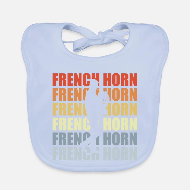 Corno retrò Bavaglino ecologico per neonato