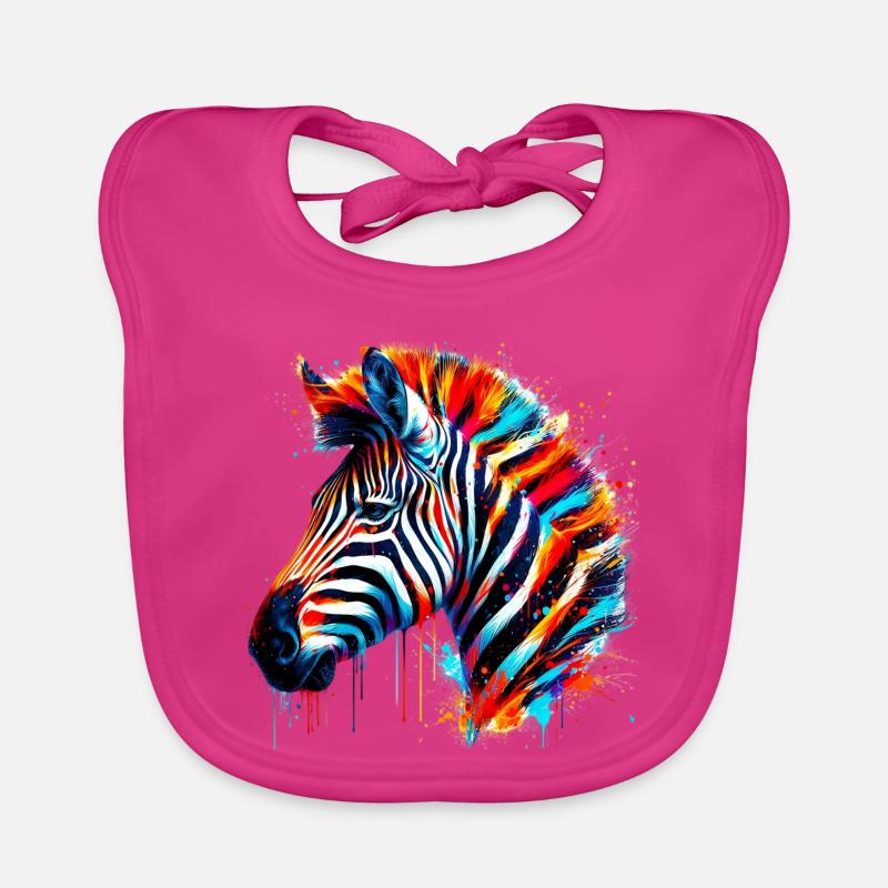 Zebra Organic Baby Bibs