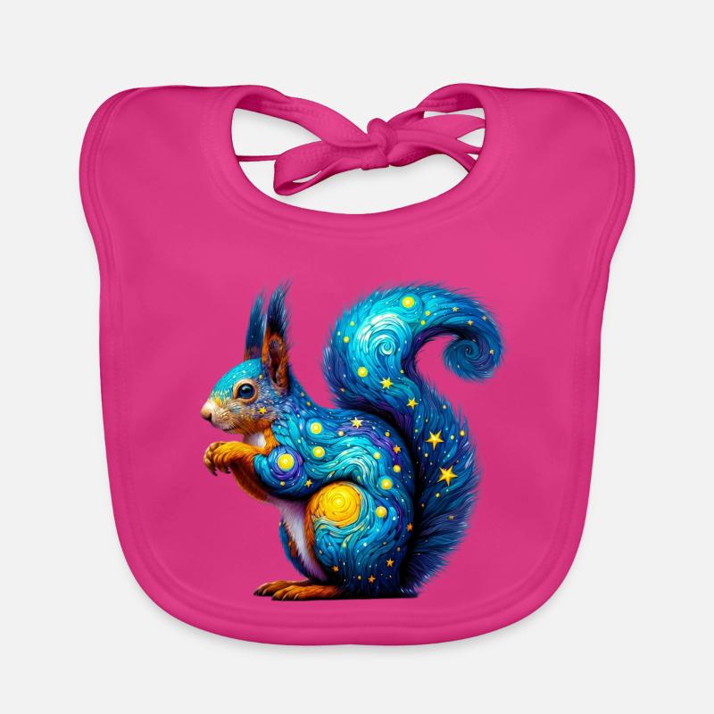 Eichhörnchen Baby Bio-Lätzchen