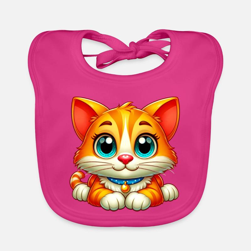 Chat Bavoir bio Bébé