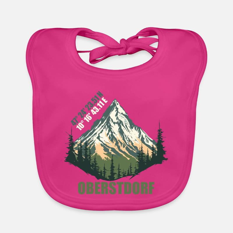 Oberstdorf - Baby Bio-Lätzchen - Fuchsia