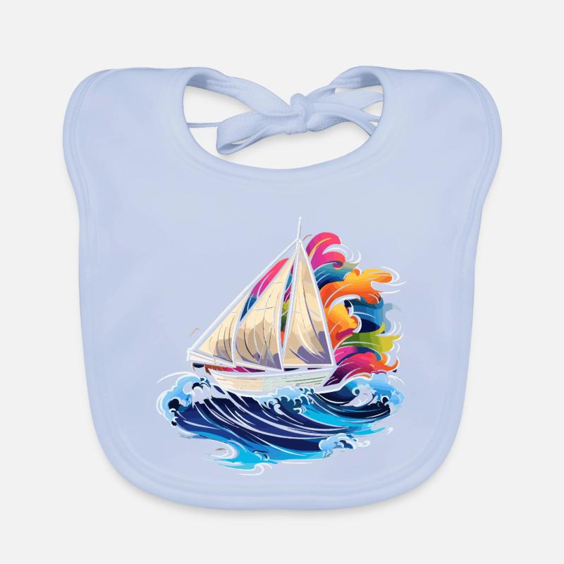 Navigation Synthwave Bavoir bio Bébé