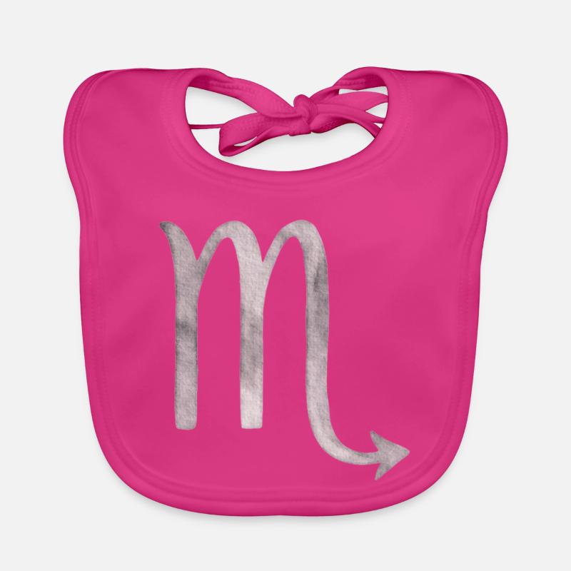 Scorpion - Bavoir bio Bébé - fuchsia