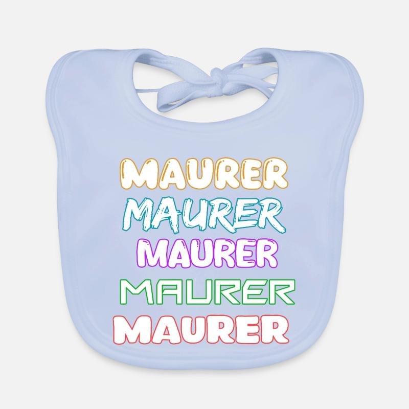 Occupation: Bricklayer Organic Baby Bibs