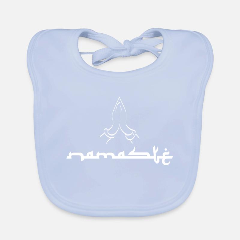 Namasté Mudra geste forme de salutation Bavoir bio Bébé