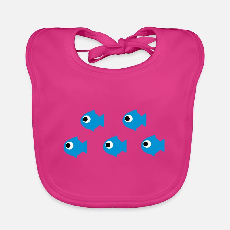 Fischschwarm Baby Bio-Lätzchen