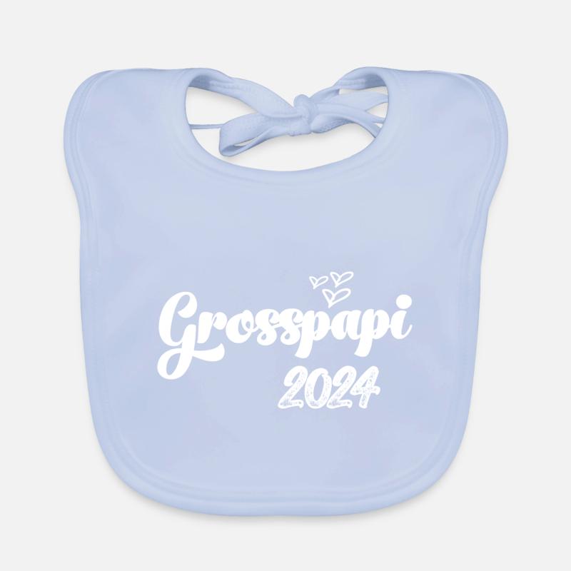 Grosspapi 2024 Befördert zum Grosspapi Opa Schweiz Baby Bio-Lätzchen
