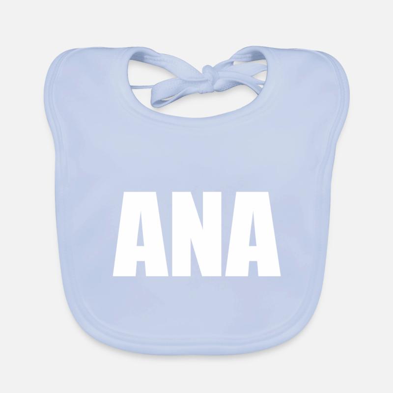 First name Ana weiss Organic Baby Bibs
