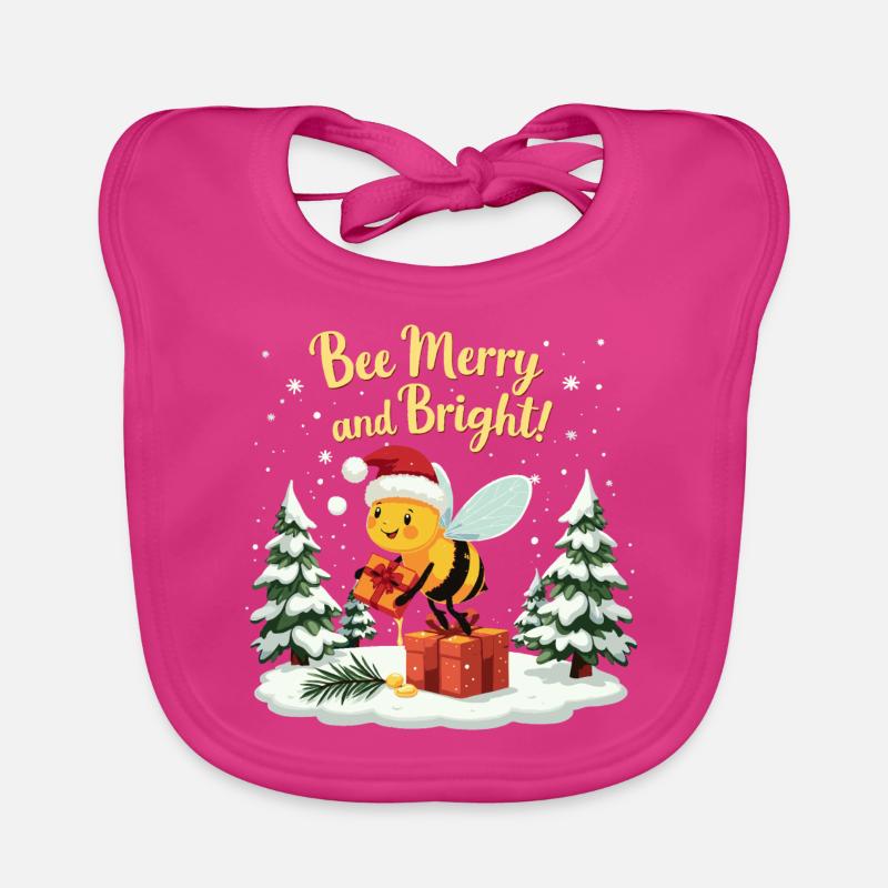 Süße Biene mit Honig Weihnachtsgeschenk Imker Baby Bio-Lätzchen