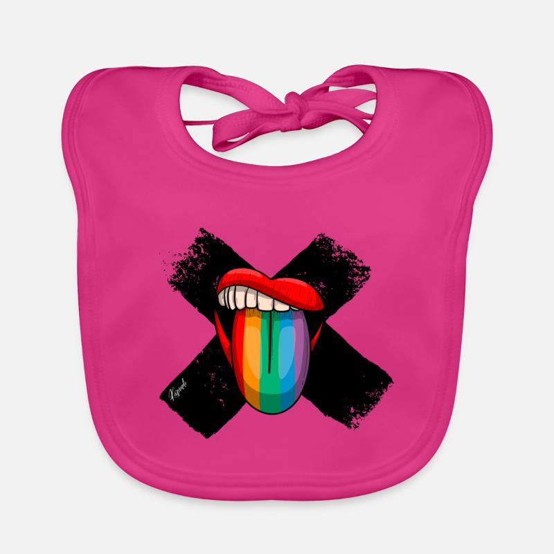 Zungeraus Statement Baby Bio-Lätzchen