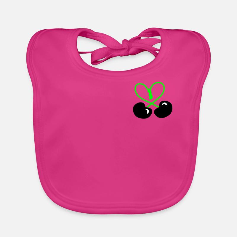 Rockabilly Cherry Heart Symbol patjila 2014 Bavoir bio Bébé