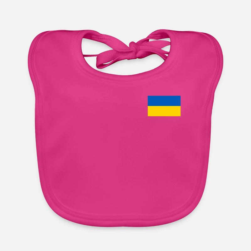 Ukraine Flag Organic Baby Bibs