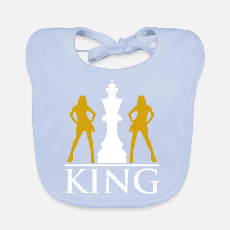 Der Schach König Baby Bio-Lätzchen