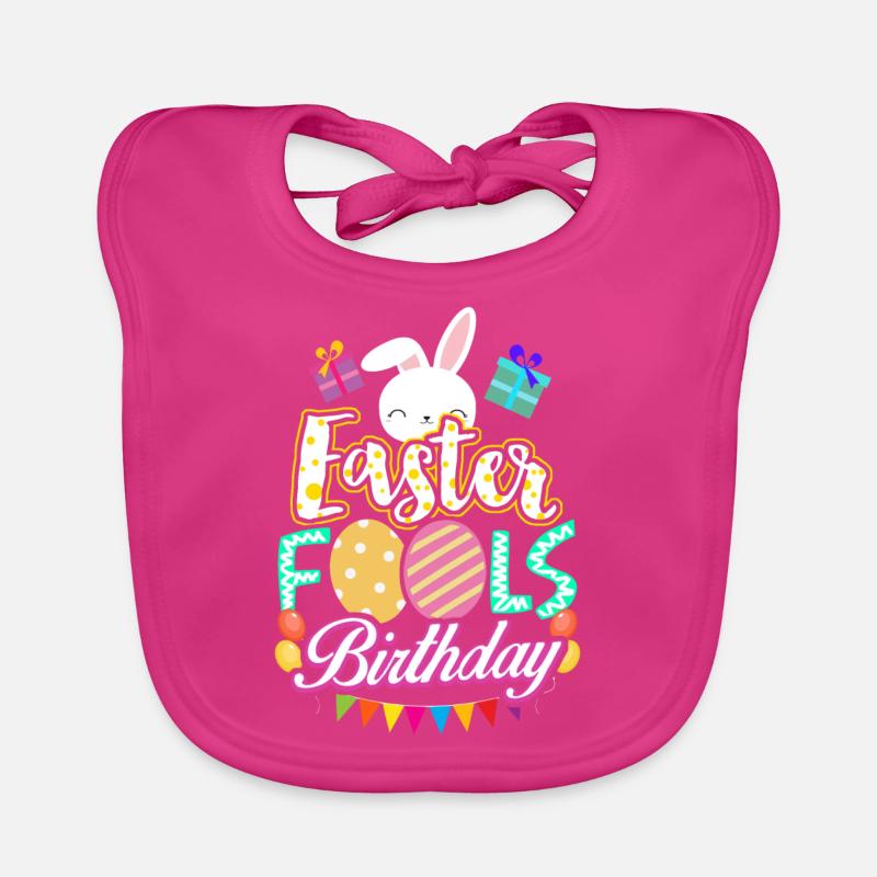 Easter Birthday April Fool April 1st gift Organic Baby Bibs