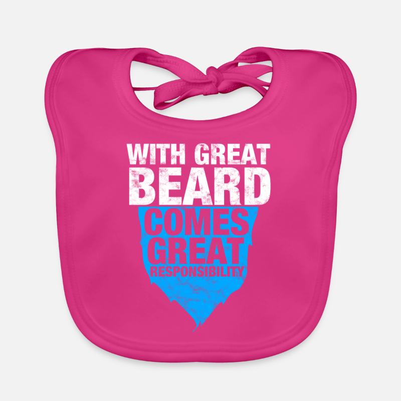 With big beard comes great responsibility Organic Baby Bibs