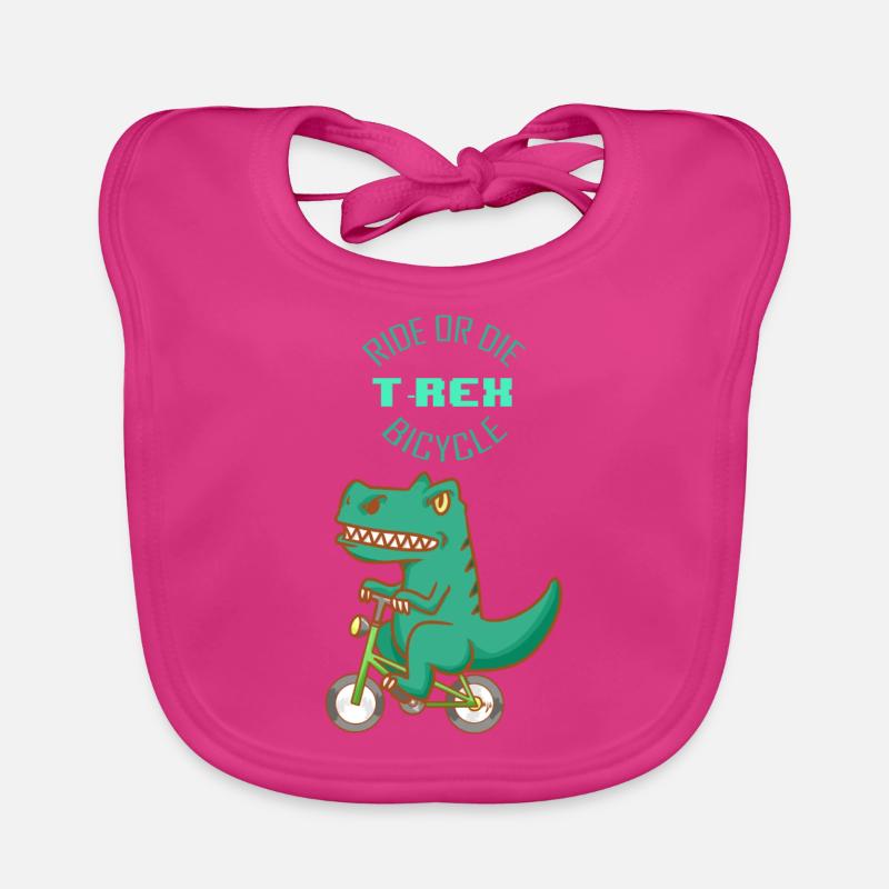 Strample oder sterbe - T-Rex Fahrrad Baby Bio-Lätzchen