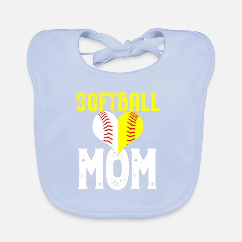 Softball Mom Liebe Geschenk Baby Bio-Lätzchen