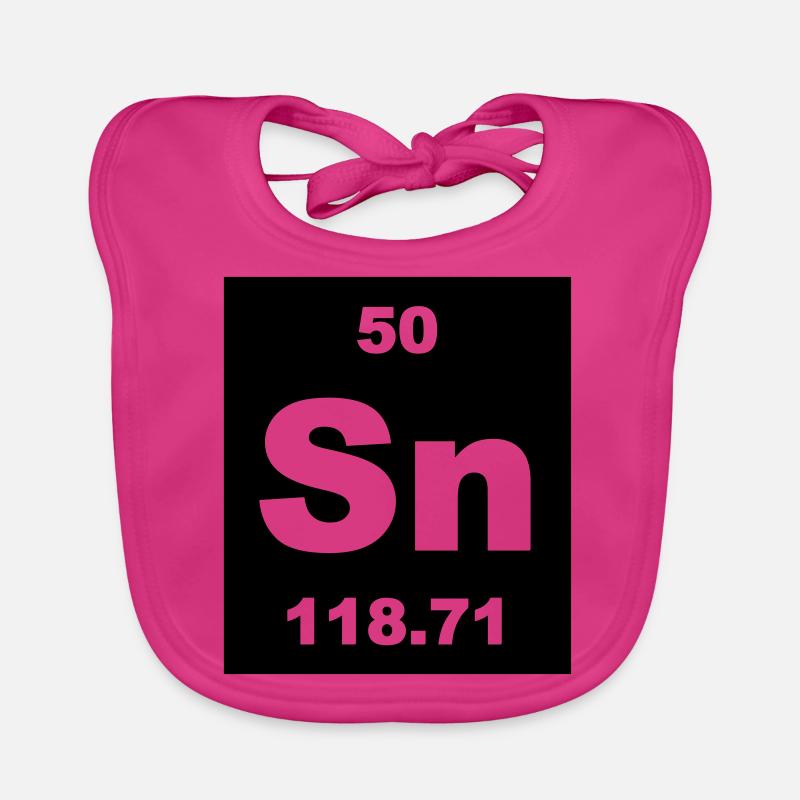 Element 50 - sn (tin) - Short-inv Baby Bio-Lätzchen