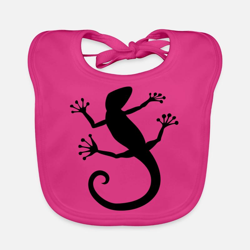 Power animal lizard Organic Baby Bibs