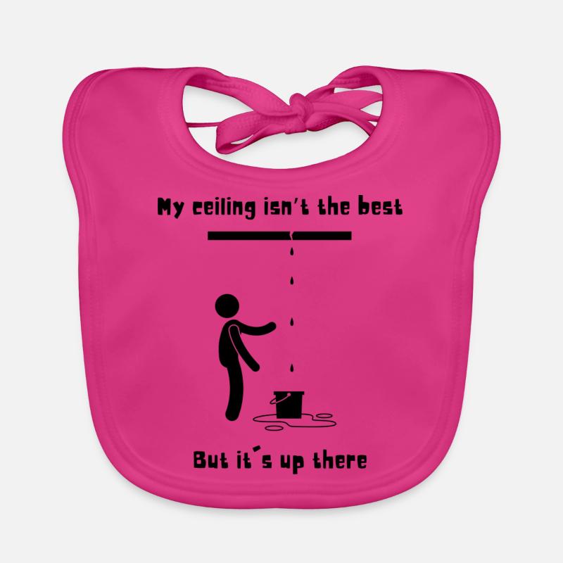 Ceiling pun Organic Baby Bibs