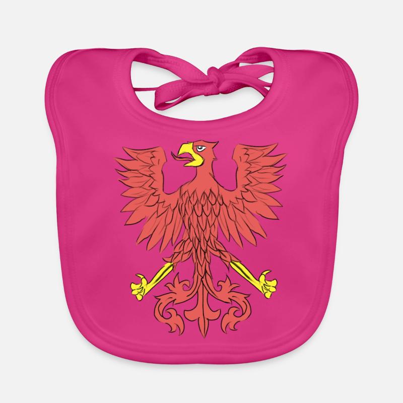 Emblem Polish eagle Organic Baby Bibs