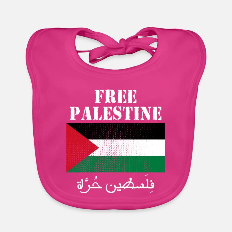 Drapeau de Palestine libre Bavoir bio Bébé