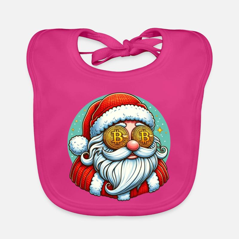 Crypto Santa Baby Bio-Lätzchen