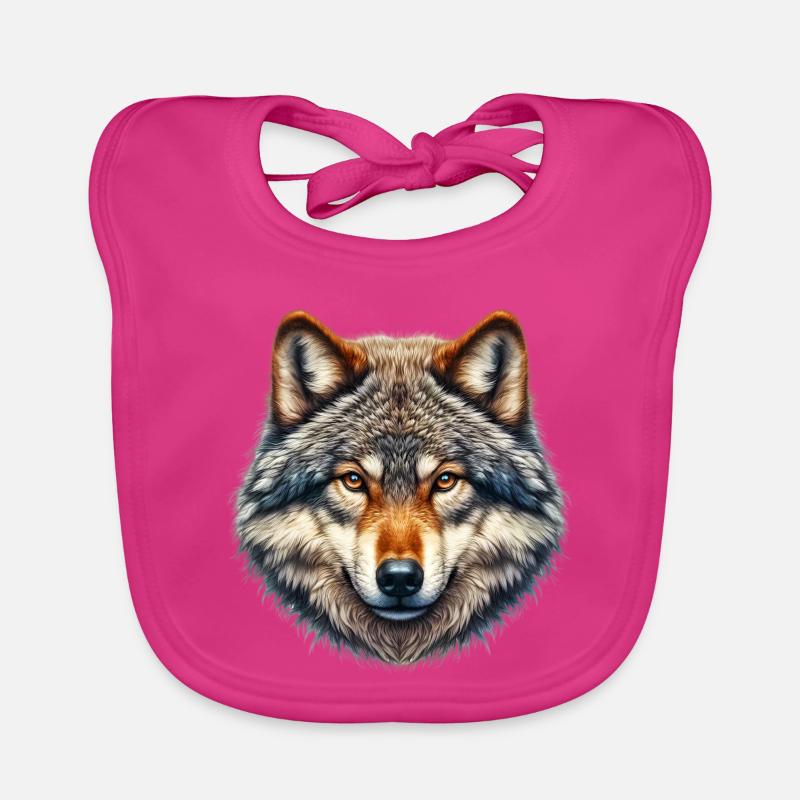 Loup Bavoir bio Bébé