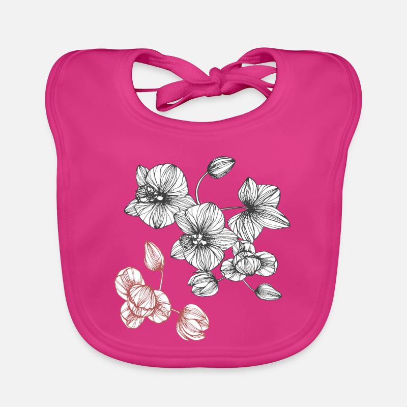 Vrille de fleur Bavoir bio Bébé