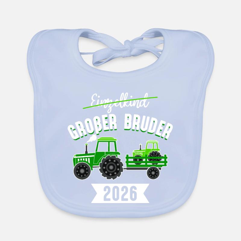 Big Brother Tractor 2026 Bébé enceinte Bavoir bio Bébé