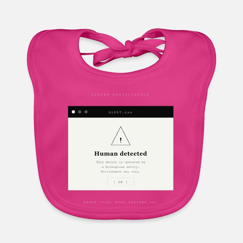 HUMAN DETECTED Bavoir bio Bébé