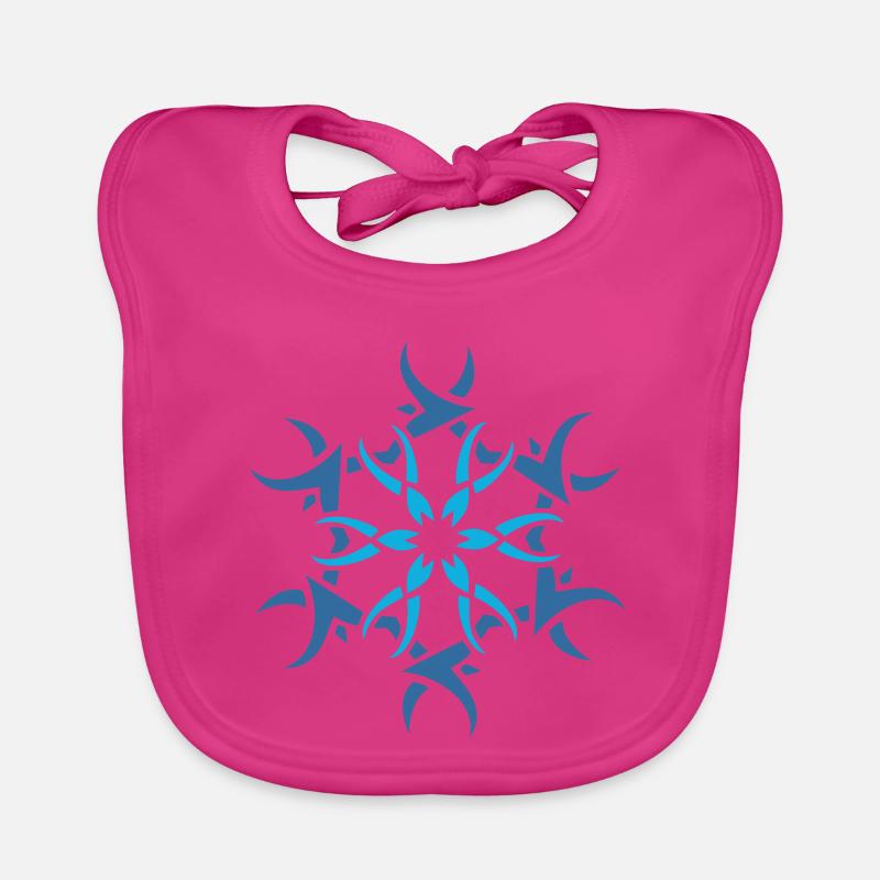 Logo flocon de neige Bavoir bio Bébé