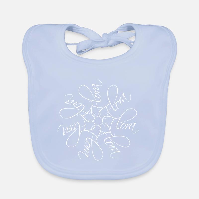 Nom de la flore Mandala Bavoir bio Bébé